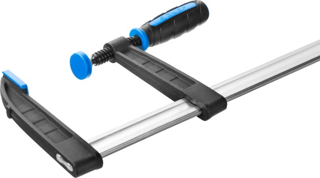 Струбцина ЗУБР "ПРОФЕССИОНАЛ", тип "F", двухкомпонентная ручка, стальная закаленная рейка, 120х800мм,  ( 32155-120-800 ) Струбцина ЗУБР "ПРОФЕССИОНАЛ", тип "F", двухкомпонентная ручка, стальная закаленная рейка, 120х800мм,  ( 32155-120-800 )