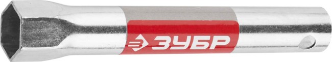 Ключ свечной ЗУБР "МАСТЕР" трубчатый, торцовый с резинкой, 160мм, 21мм ,  ( 27505-21-160 )