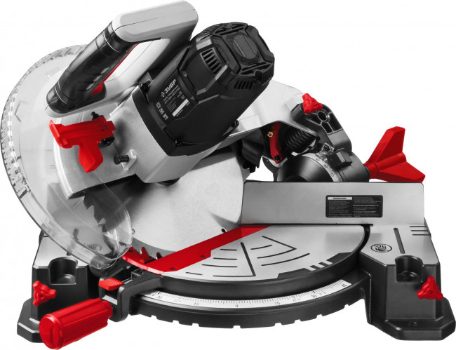 Пила торцовочная, ЗУБР ЗПТ-255-1800 ЛМ2, d= 255 x 30 мм, 1600 Вт, 5000 об/мин, лазер, удлинители стола,  ( ЗПТ-255-1800 ЛМ2 )