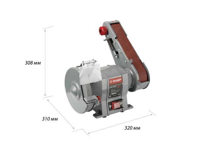 ЗУБР заточной станок с шлифовальной лентой, d150 мм,  250 Вт,  ( ЗТШМ-150/686Л )