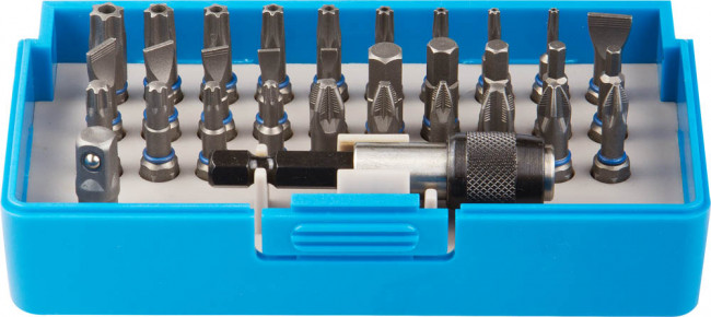 Набор ЗУБР: Биты из хромомолибденовой стали, 31 бита - 25мм, адаптер, 32 предмета,  ( 26091-H32 )