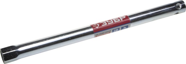 Ключ свечной ЗУБР "МАСТЕР" трубчатый, торцовый с резинкой, 280мм, 16мм ,  ( 27505-16-280 )