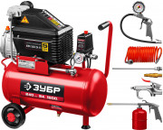 Компрессор воздушный с набором аксессуаров, 240 л/мин, 24 л, 1500 Вт, ЗУБР ( КПМ-240-24 Н6 ) Компрессор воздушный с набором аксессуаров, 240 л/мин, 24 л, 1500 Вт, ЗУБР ( КПМ-240-24 Н6 )