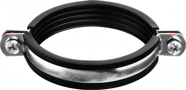 Хомут трубный с гайкой, 3", 6шт, оцинкованный, ЗУБР,  ( 37850-87-94 )