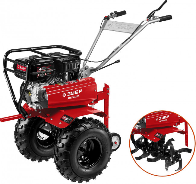 ЗУБР МТУ-450 мотоблок бензиновый усиленный, 212 см3 ( МТУ-450 )