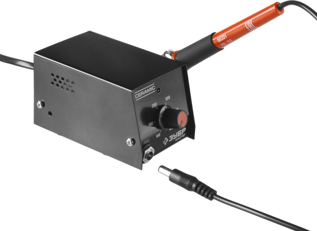 Мини-паяльная станция ЗУБР "МАСТЕР", диапазон 100-450°C, подставка под паяльник, 2-х компонентная рукоятка, 8Вт, ( 55331 ) Мини-паяльная станция ЗУБР "МАСТЕР", диапазон 100-450°C, подставка под паяльник, 2-х компонентная рукоятка, 8Вт, ( 55331 )