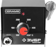 Мини-паяльная станция ЗУБР "МАСТЕР", диапазон 100-450°C, подставка под паяльник, 2-х компонентная рукоятка, 8Вт, ( 55331 ) Мини-паяльная станция ЗУБР "МАСТЕР", диапазон 100-450°C, подставка под паяльник, 2-х компонентная рукоятка, 8Вт, ( 55331 )