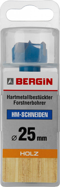 Сверло ФОРСТНЕРА-ВК композитное с твердосплавными резцами, ЗУБР, d=25мм,  ( 29945-25 )