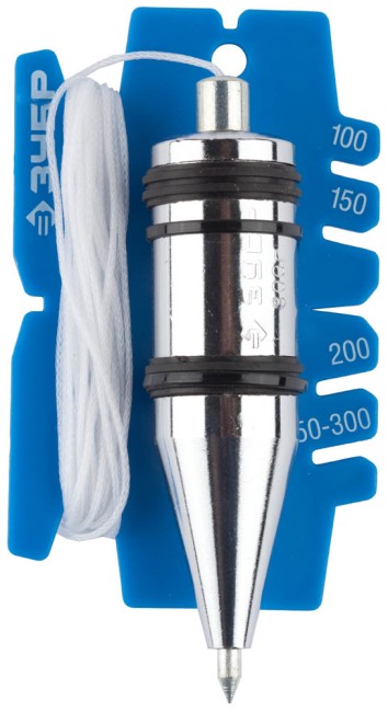 Отвес ЗУБР "ЭКСПЕРТ" строительный со шнуром и безопасным наконечником, 300 г,  ( 06347-30_z01 )