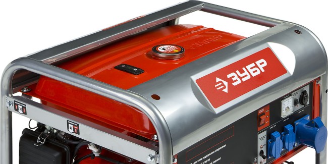 Бензиновый генератор с электростартером, 5500 Вт, ЗУБР,  ( ЗЭСБ-5500-Э )