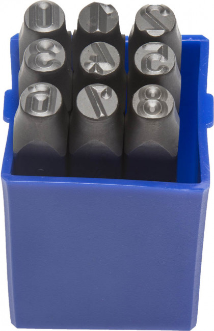 Клейма ЗУБР цифровые арабские, шрифт 8мм,  ( 21501-08_z01 )