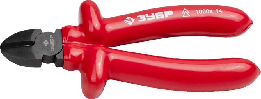 Бокорезы "ЭЛЕКТРИК" диэлектрические, высоковольтные до ~1000В, маслобензостойкая рукоятка, 160мм, ЗУБР Мастер 2214-5-16,  ( 2214-5-16_z02 )