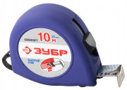 ЗУБР СТАНДАРТ 10м / 25мм рулетка с ударостойким корпусом (ABS) и противоскользящим покрытием,  ( 34016-10 )