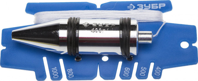 Отвес ЗУБР "ЭКСПЕРТ" строительный со шнуром и безопасным наконечником, 400 г,  ( 06347-40_z01 )