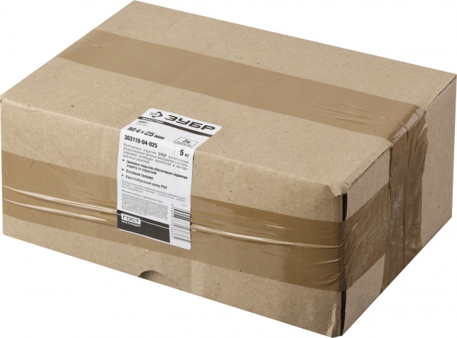 Винт DIN 965, M4 x 25 мм, 5 кг, кл. пр. 4.8, оцинкованный, ЗУБР,  ( 303110-04-025 )