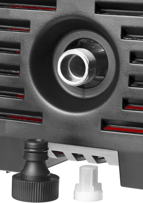 Мойка высокого давления (минимойка) электр, ЗУБР АВД-135,макс. 135Атм,300л/ч,1600Вт,колеса,бачок для средства,АКВА-СТОП,5м шланг,пистолет 375,  ( АВД-135 )