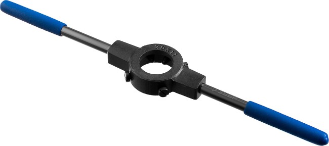 Плашкодержатель ЗУБР "ПРОФЕССИОНАЛ" со стопорными винтами, сталь 45, посадочный диаметр - 30 мм, высота - 11 мм, общая длина - 285 мм,  ( 28150-30 )