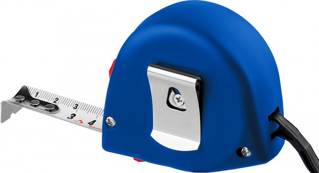 ЗУБР СТАНДАРТ 2м / 16мм рулетка с ударостойким корпусом (ABS) и противоскользящим покрытием,  ( 34016-2 )