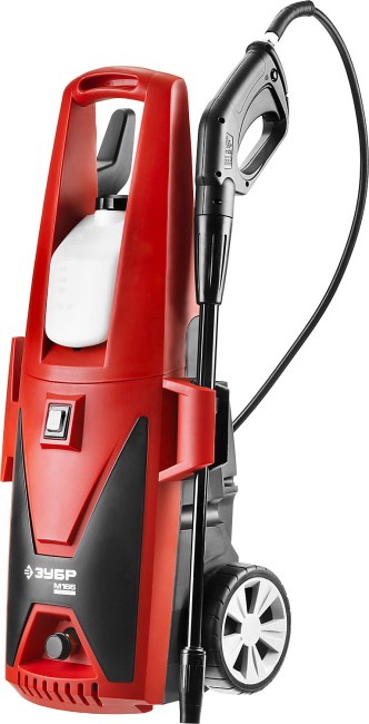 Мойка высокого давления (минимойка) электр, ЗУБР АВД-165,макс. 165Атм,396л/ч,2400Вт,колеса,бачок для средства,АКВА-СТОП,5м шланг,пистолет 375,  ( АВД-165 )