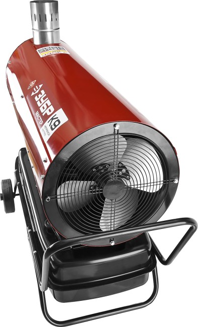 Пушка дизельная тепловая, ЗУБР ДПН-К9-52000-Д, 220 В, 52 кВт, 1800 м.куб/час, 55.5л, 3.6кг/ч, дисплей, продувка камеры, датчик уровня топлива,  ( ДПН-К9-52000-Д )