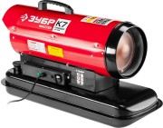 Пушка дизельная тепловая, ЗУБР ДПН-К9-52000-Д, 220 В, 52 кВт, 1800 м.куб/час, 55.5л, 3.6кг/ч, дисплей, продувка камеры, датчик уровня топлива,  ( ДПН-К9-52000-Д )