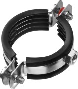 Хомут трубный с гайкой, 1 1/2", 8шт, оцинкованный, ЗУБР,  ( 37850-47-52 )