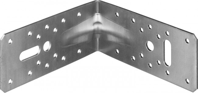 Уголок крепежный усиленный УКУ-2.5, 65х145х145 х 2.5мм, ЗУБР, ( 31011-145 )