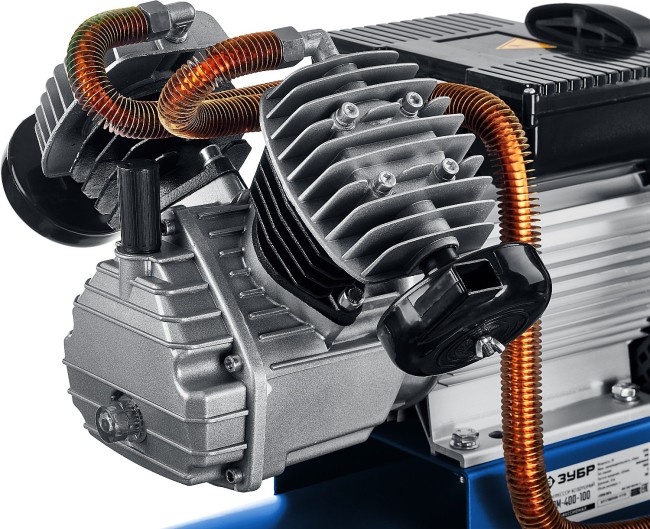 Компрессор воздушный, 400 л/мин, 100 л, 2200 Вт, ЗУБР ( КПМ-400-100 )