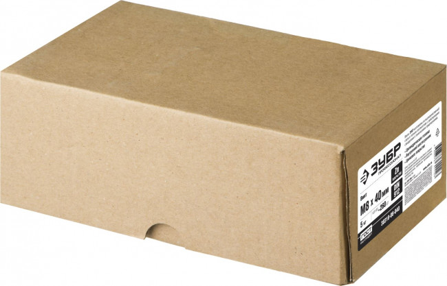 Винт DIN 912, М8x40 мм, 5 кг (260 шт.), кл. пр. 8.8, оцинкованный, ЗУБР ( 30318-08-040 )