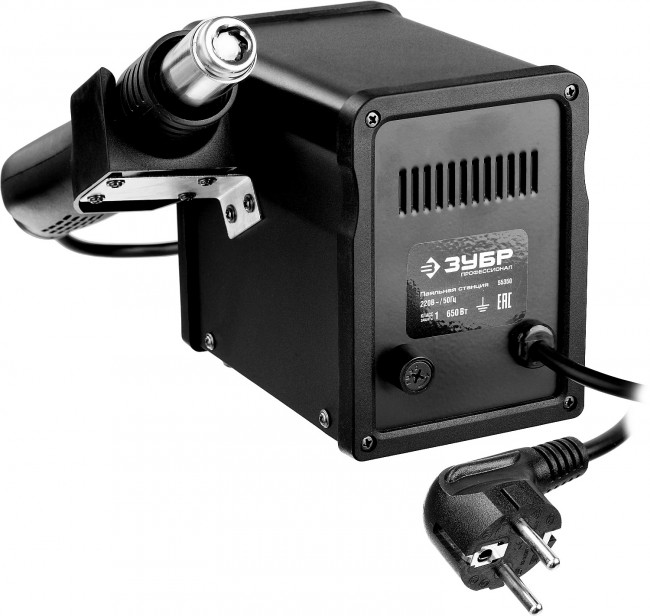 Паяльная станция термовоздушная ЗУБР "ПРОФЕССИОНАЛ", цифровая, 100-500°C, шаг 1°C, 120л/мин, 650Вт, 3 насадки, ( 55350 ) Паяльная станция термовоздушная ЗУБР "ПРОФЕССИОНАЛ", цифровая, 100-500°C, шаг 1°C, 120л/мин, 650Вт, 3 насадки, ( 55350 )