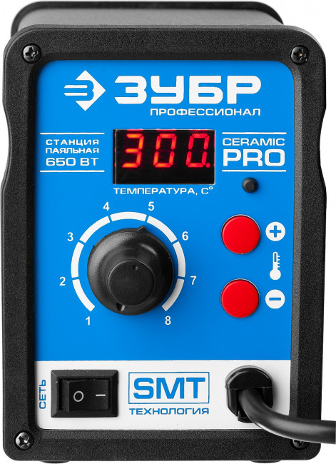 Паяльная станция термовоздушная ЗУБР "ПРОФЕССИОНАЛ", цифровая, 100-500°C, шаг 1°C, 120л/мин, 650Вт, 3 насадки, ( 55350 ) Паяльная станция термовоздушная ЗУБР "ПРОФЕССИОНАЛ", цифровая, 100-500°C, шаг 1°C, 120л/мин, 650Вт, 3 насадки, ( 55350 )