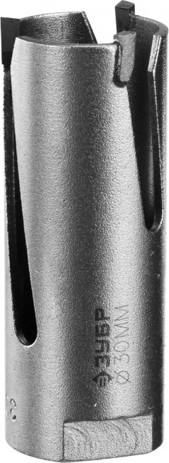 Коронка ЗУБР "ПРОФИ" "ПРОУНИВЕРСАЛ", твердосплав резцы, бетон, кирпич, керам, цв мет, гипсокарт, пласт, дерево, d=30мм ,  ( 29514-30 )