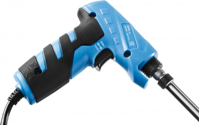 Паяльник ЗУБР "ПРОФЕССИОНАЛ" "ТУРБО", 2 уровня мощности, пистолетная рукоятка, 30Вт и 130Вт, конус,  ( 55408_z01 ) Паяльник ЗУБР "ПРОФЕССИОНАЛ" "ТУРБО", 2 уровня мощности, пистолетная рукоятка, 30Вт и 130Вт, конус,  ( 55408_z01 )