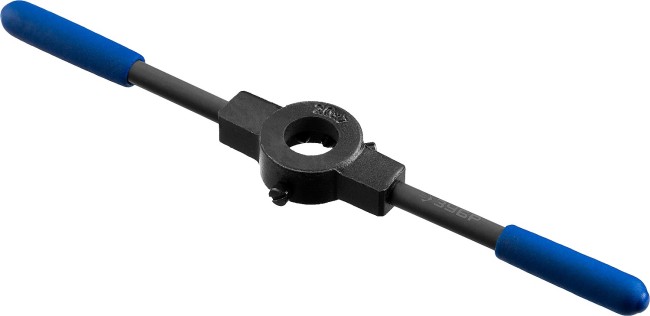 Плашкодержатель ЗУБР "ПРОФЕССИОНАЛ" со стопорными винтами, сталь 45, посадочный диаметр - 20 мм, высота -7 мм, общая длина - 200 мм,  ( 28150-20 )