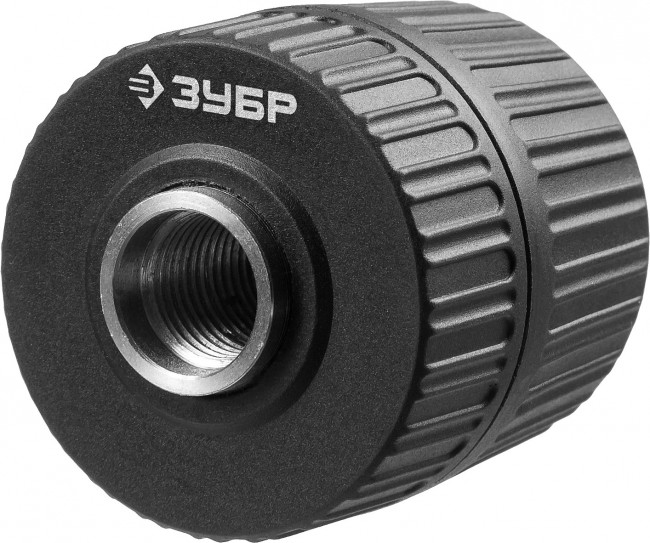 Патрон быстрозажимной ЗУБР "МАСТЕР" для дрели, 10 мм, посадочная резьба 1/2", под сверло Д 0,8-10 мм,  ( 2907-10-1/2_z02 )