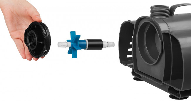 Насос фонтанный, ЗУБР ЗНФГ-33-2.5, для грязной воды, напор 2,5 м, насадки: колокольчик, гейзер, каскад, 50 Вт, 33 л /мин,  ( ЗНФГ-33-2.5 )