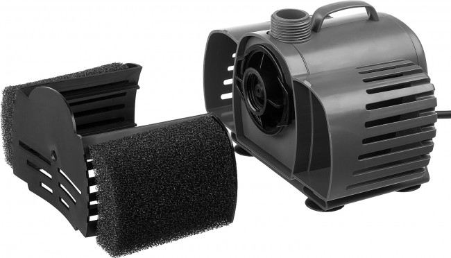 Насос фонтанный, ЗУБР ЗНФГ-33-2.5, для грязной воды, напор 2,5 м, насадки: колокольчик, гейзер, каскад, 50 Вт, 33 л /мин,  ( ЗНФГ-33-2.5 )