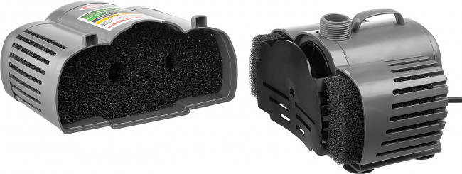 Насос фонтанный, ЗУБР ЗНФГ-33-2.5, для грязной воды, напор 2,5 м, насадки: колокольчик, гейзер, каскад, 50 Вт, 33 л /мин,  ( ЗНФГ-33-2.5 )