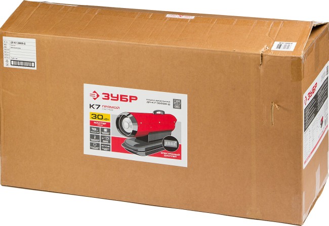 Пушка ЗУБР "МАСТЕР" тепловая, газовая, 220 В, 10,0 кВт, 330м.куб/час, 0,75кг/ч,  ( ТПГ-10000_М2 )