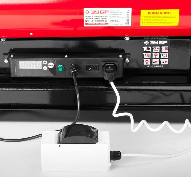 Пушка ЗУБР "МАСТЕР" тепловая, газовая, 220 В, 10,0 кВт, 330м.куб/час, 0,75кг/ч,  ( ТПГ-10000_М2 )