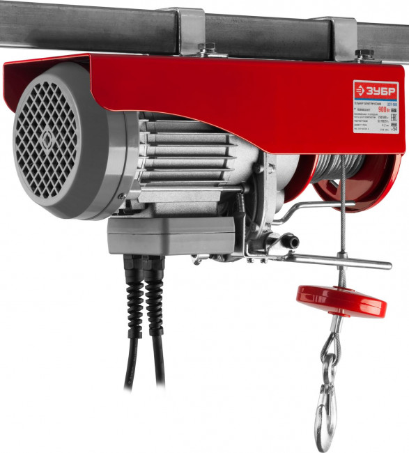 Тельфер, ЗУБР ЗЭТ-500, 500/250 кг, 900 Вт,  ( ЗЭТ-500 )