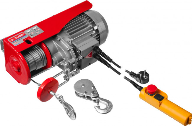 Тельфер, ЗУБР ЗЭТ-500, 500/250 кг, 900 Вт,  ( ЗЭТ-500 )