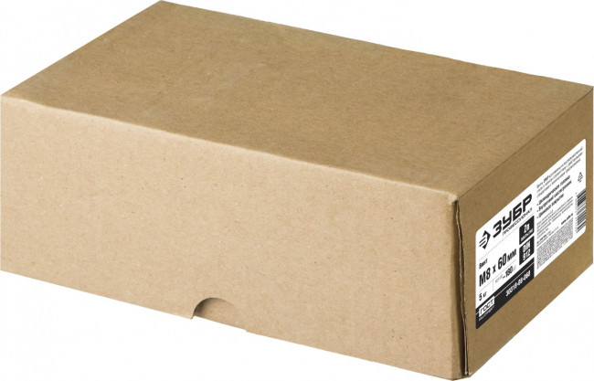 Винт DIN 912, М8x60 мм, 5 кг (180 шт.), кл. пр. 8.8, оцинкованный, ЗУБР ( 30318-08-060 )