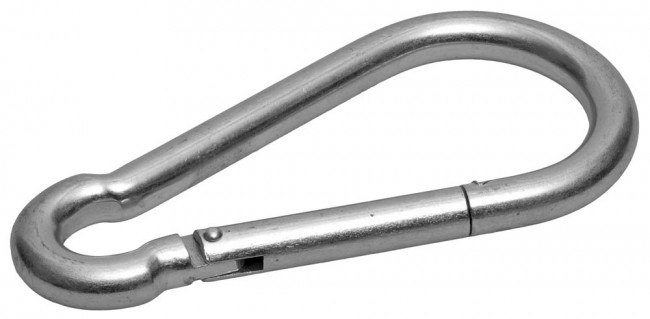 Карабин DIN 5299С, 10мм, 15 шт, оцинкованный, ЗУБР,  ( 4-304545-10 )