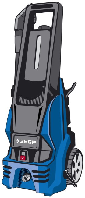 Мойка высокого давления (минимойка) электр, ЗУБР Профессионал АВД-П165, макс. 165Атм,350л/ч,1800Вт,колеса,бесщет двиг,АВТО-СТОП, 5м шланг,пистолет 375,  ( АВД-П165 )