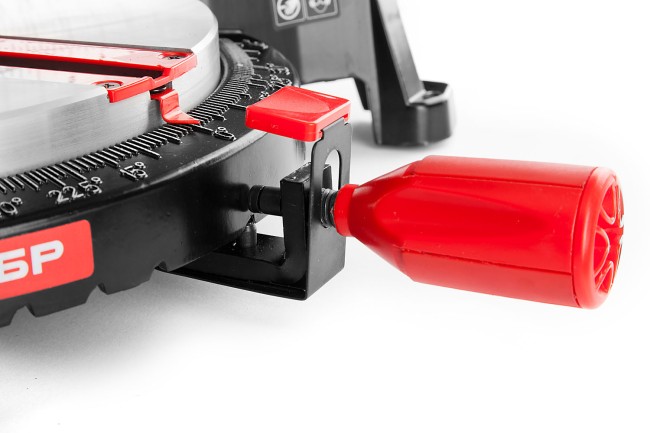 Пила торцовочная комбинированная, ЗУБР ЗПТК-255-1800, d= 250 x 30 мм, 1800Вт, 4500 об/мин, 90°- 75/130 мм, 45°- 35/90 мм,  ( ЗПТК-255-1800 )