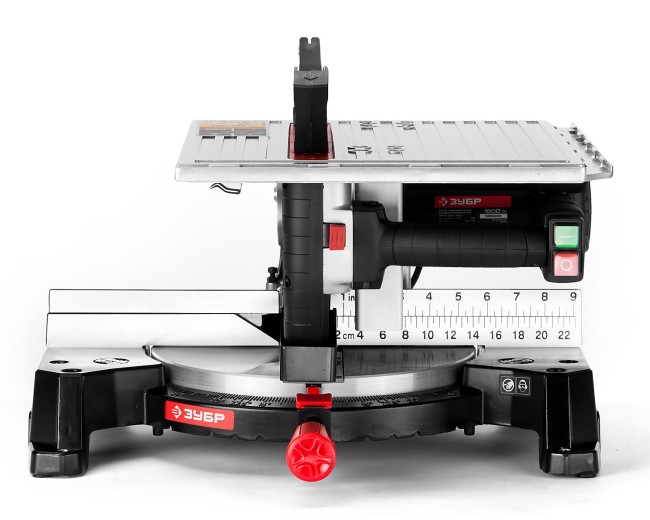 Пила торцовочная комбинированная, ЗУБР ЗПТК-255-1800, d= 250 x 30 мм, 1800Вт, 4500 об/мин, 90°- 75/130 мм, 45°- 35/90 мм,  ( ЗПТК-255-1800 )