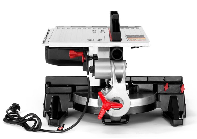 Пила торцовочная комбинированная, ЗУБР ЗПТК-255-1800, d= 250 x 30 мм, 1800Вт, 4500 об/мин, 90°- 75/130 мм, 45°- 35/90 мм,  ( ЗПТК-255-1800 )