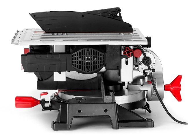 Пила торцовочная комбинированная, ЗУБР ЗПТК-255-1800, d= 250 x 30 мм, 1800Вт, 4500 об/мин, 90°- 75/130 мм, 45°- 35/90 мм,  ( ЗПТК-255-1800 )
