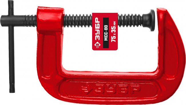 МСС-80 струбцина тип G 75 мм, ЗУБР ( 32244-075 ) МСС-80 струбцина тип G 75 мм, ЗУБР ( 32244-075 )